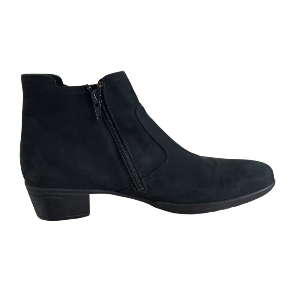 Women's Hartjes Black Ankle Boots Comfort Side Zip | SZ: 6 - Picture 3 of 9